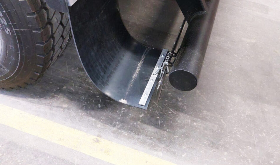 Attach mudflaps to bumper