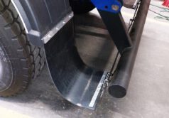 Attach mudflaps to bumper